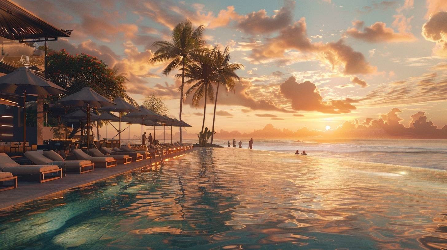 Pristine Nusa Dua beach in South Bali